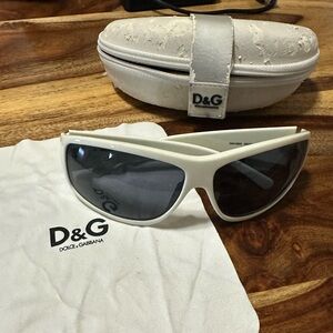 Vintage Dolce & Gabbana White Sunglasses